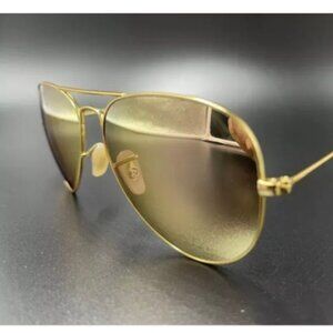 Ray-Ban RB3025 Aviator Gold Flash Mirror Sunglasses
